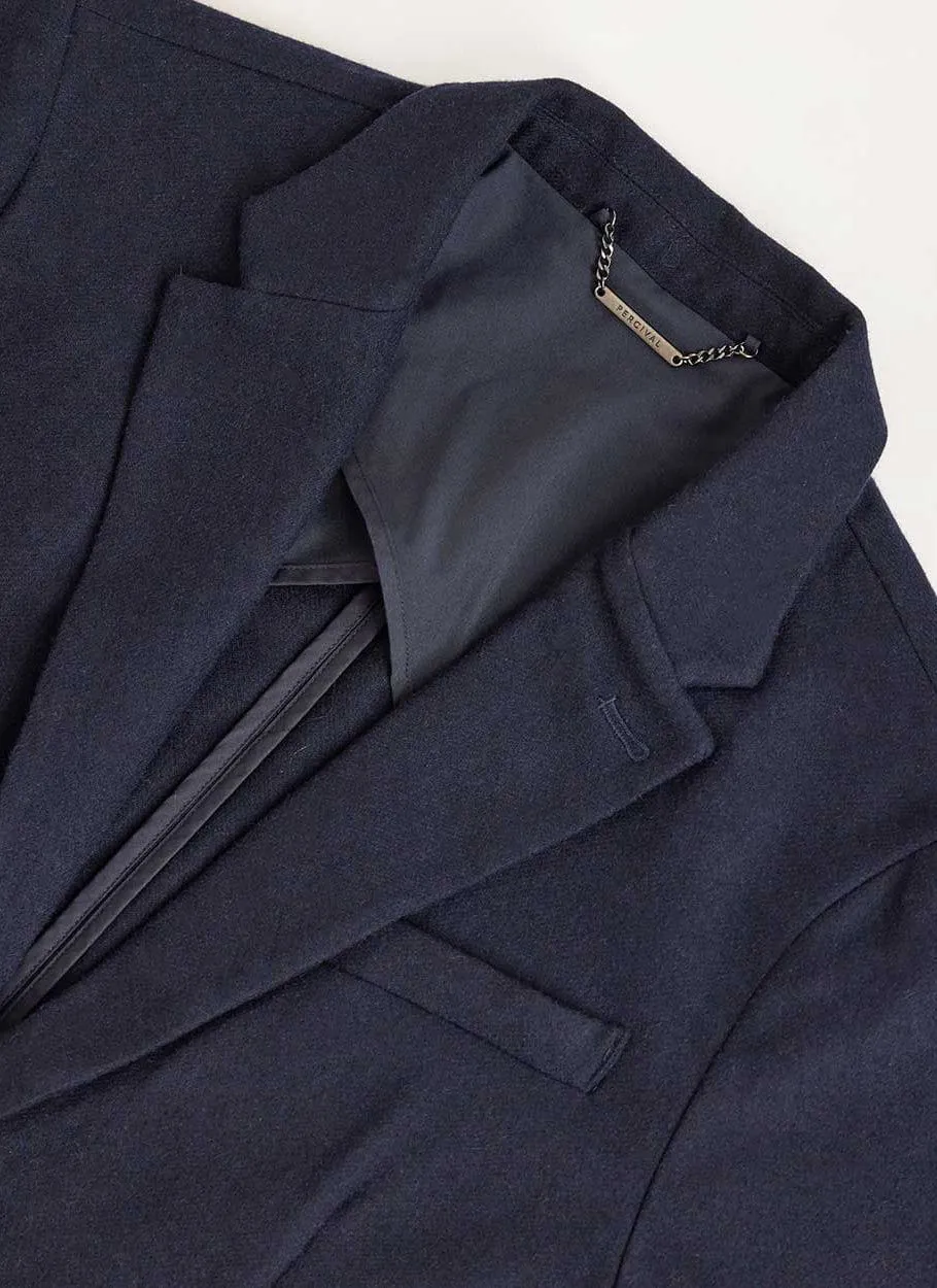 Tailored Wool Blazer | Navy sold by Percival product image thumbnail 3