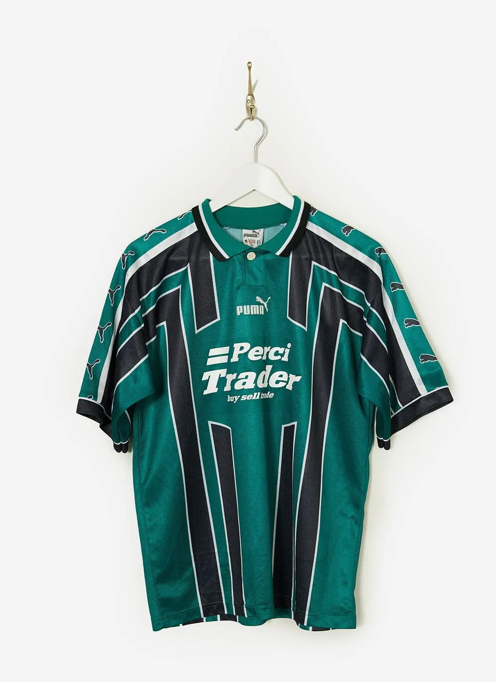 90s Puma Shirt #16 | Percival x Classic Football Shirts | Green with Black sold by Percival