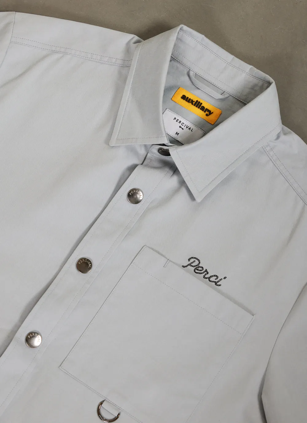 Auxiliary Boxy Clerk Shirt | Light Blue sold by Percival product image thumbnail 2