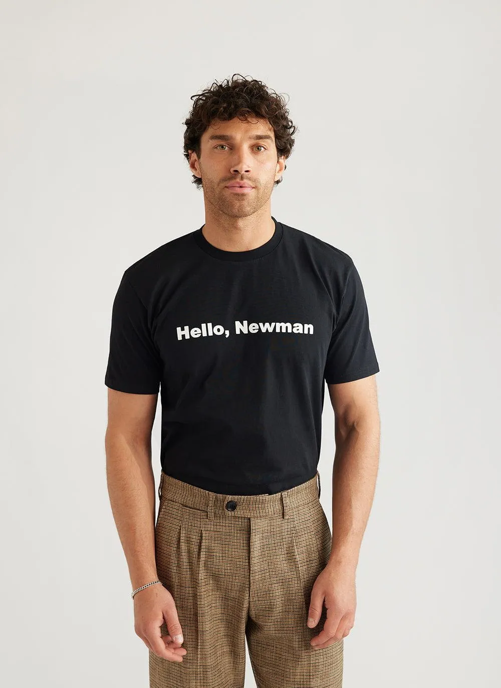 Hello Newman T Shirt | Seinfeld x Percival | Black sold by Percival
