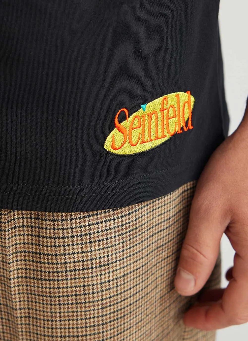 Hello Newman T Shirt | Seinfeld x Percival | Black sold by Percival product image thumbnail 5