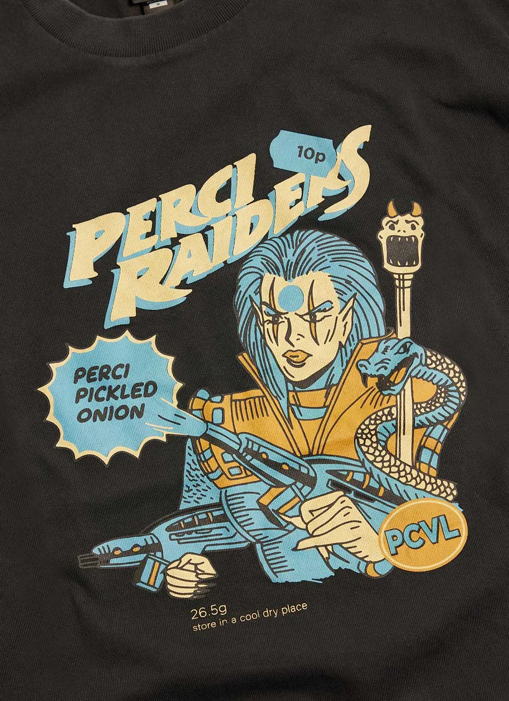 Perci Raiders Oversized T Shirt | Organic Cotton | Washed Black sold by Percival product image thumbnail 3