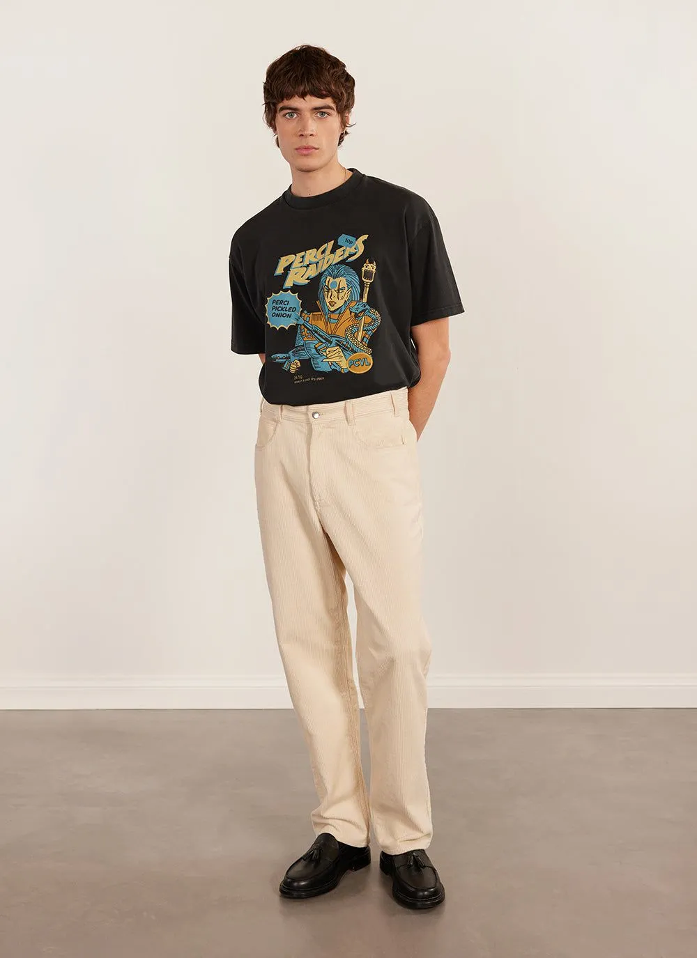 Perci Raiders Oversized T Shirt | Organic Cotton | Washed Black sold by Percival product image thumbnail 2