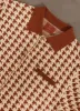 Raised Diamond Knitted Polo | Percival x Ilaria | Oxblood sold by Percival