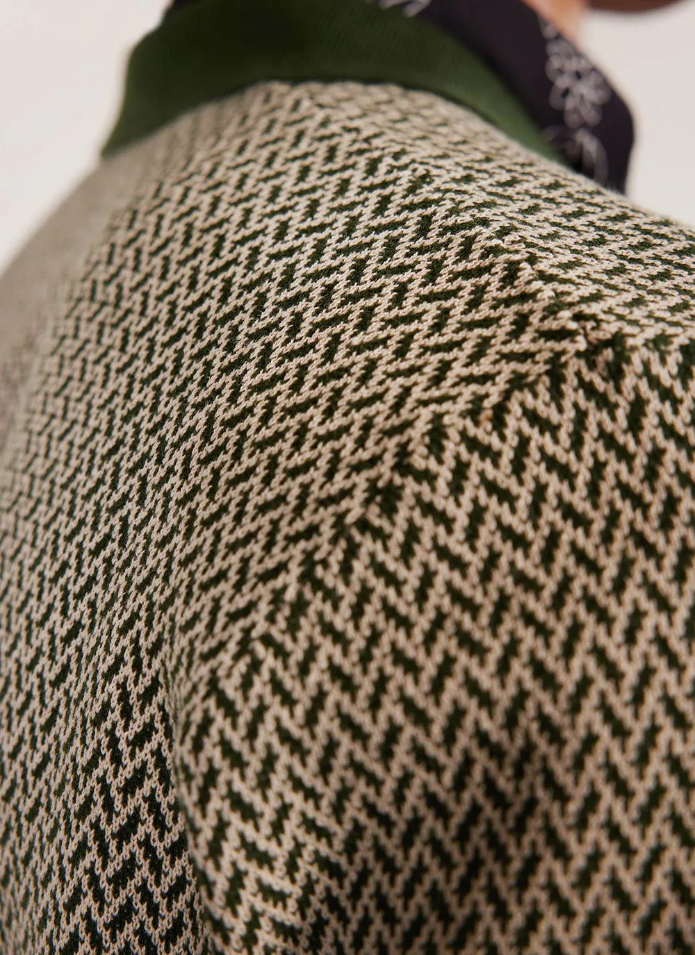 Casa Martini Knitted Polo | Cotton | Forest sold by Percival product image thumbnail 4