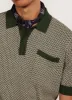 Casa Martini Knitted Polo | Cotton | Forest sold by Percival