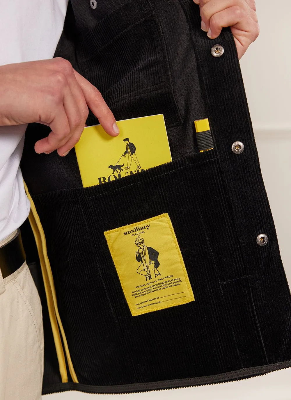 Draftsman Auxiliary Overshirt | Cord | Black sold by Percival product image thumbnail 2