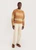 Deku Gradient Crew Neck Jumper | Mohair | Tan sold by Percival