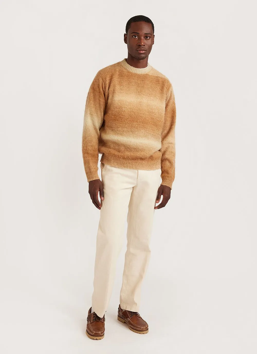 Deku Gradient Crew Neck Jumper | Mohair | Tan sold by Percival product image thumbnail 2