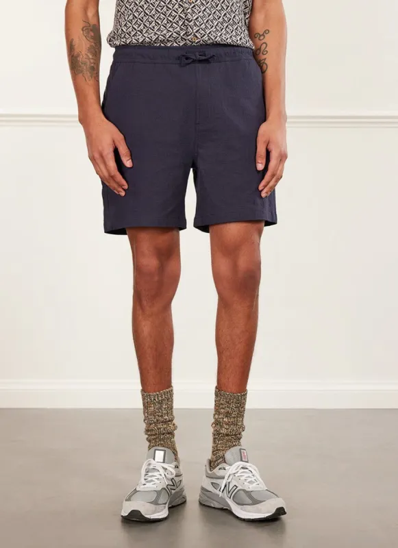 Shorts | Seersucker | Navy sold by Percival