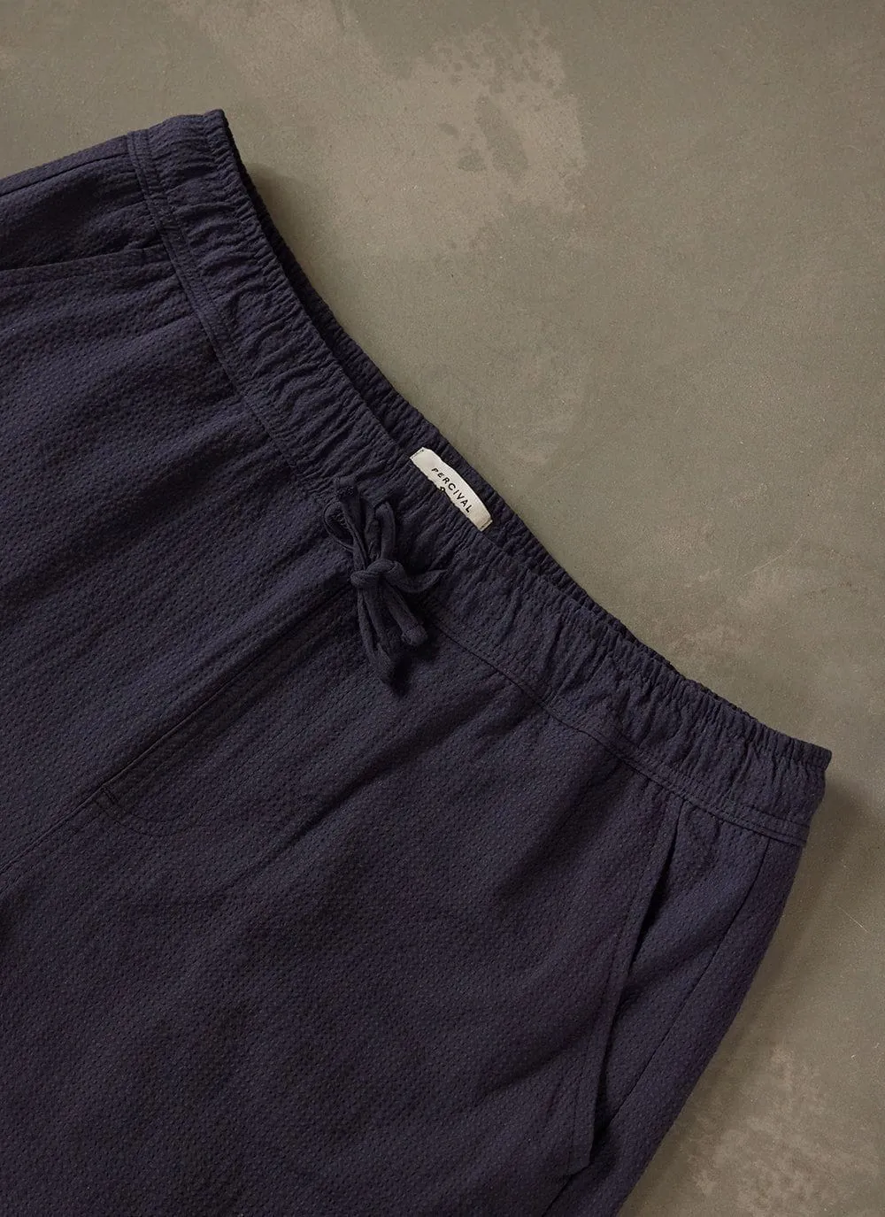 Shorts | Seersucker | Navy sold by Percival product image thumbnail 5