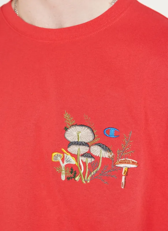 Fungus Pals Oversized T Shirt | Champion and Percival | Red sold by Percival