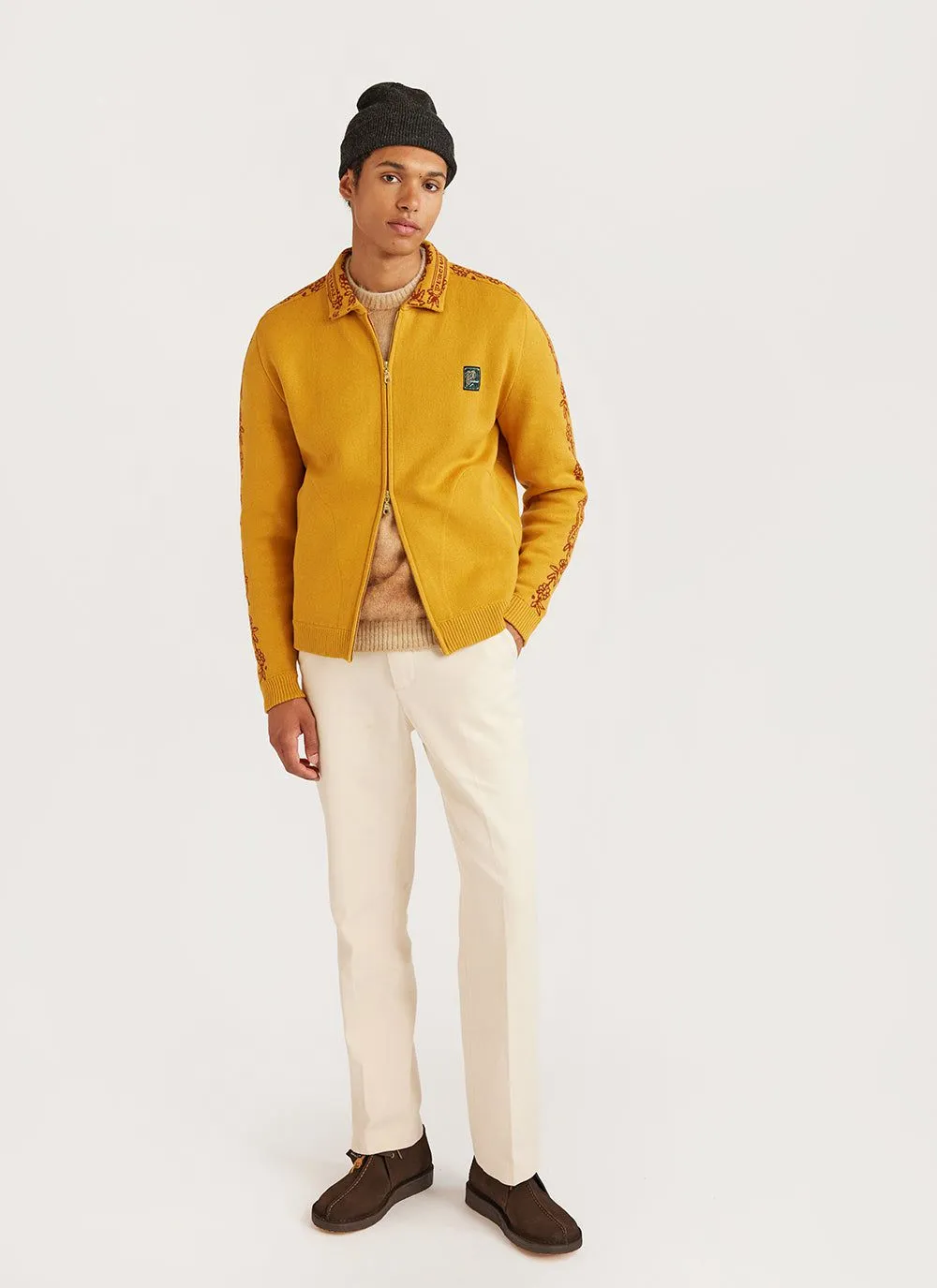 Library Jumper | Knitted Cotton | Mustard sold by Percival product image thumbnail 2