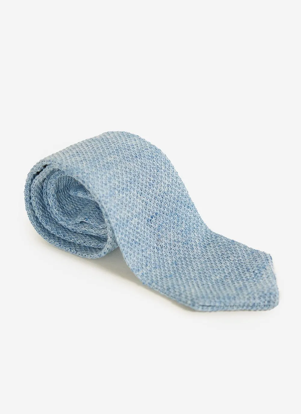 Linen Tie | Blue Marl sold by Percival