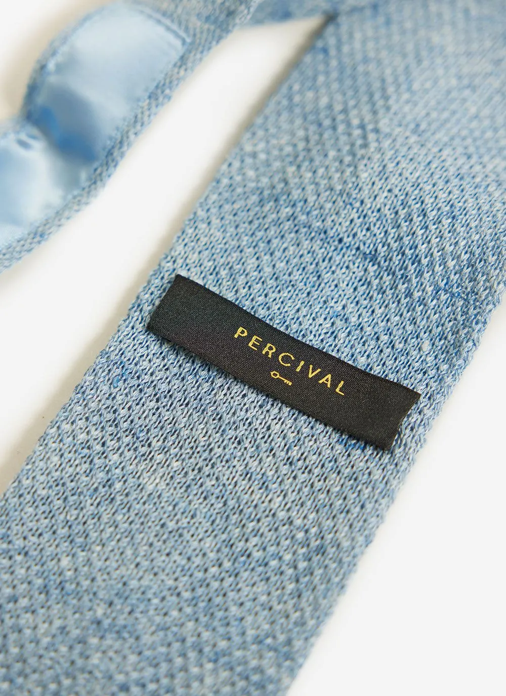 Linen Tie | Blue Marl sold by Percival product image thumbnail 2