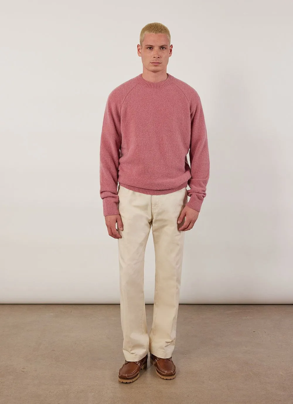 Auxiliary Crew Neck Jumper | Alpaca Wool | Mauve sold by Percival product image thumbnail 5