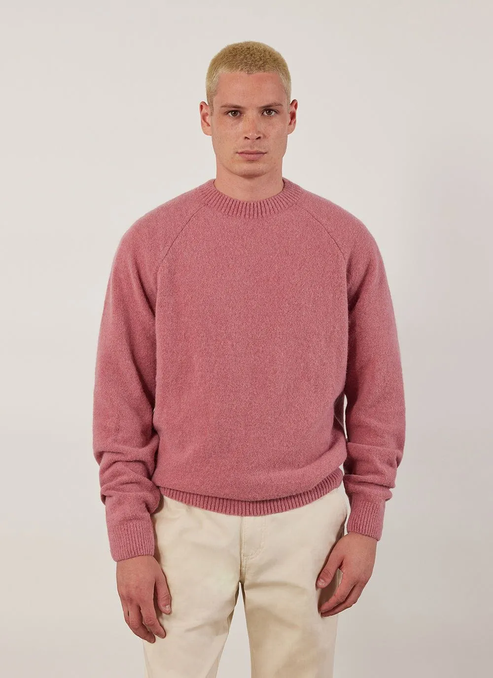 Auxiliary Crew Neck Jumper | Alpaca Wool | Mauve sold by Percival product image thumbnail 2