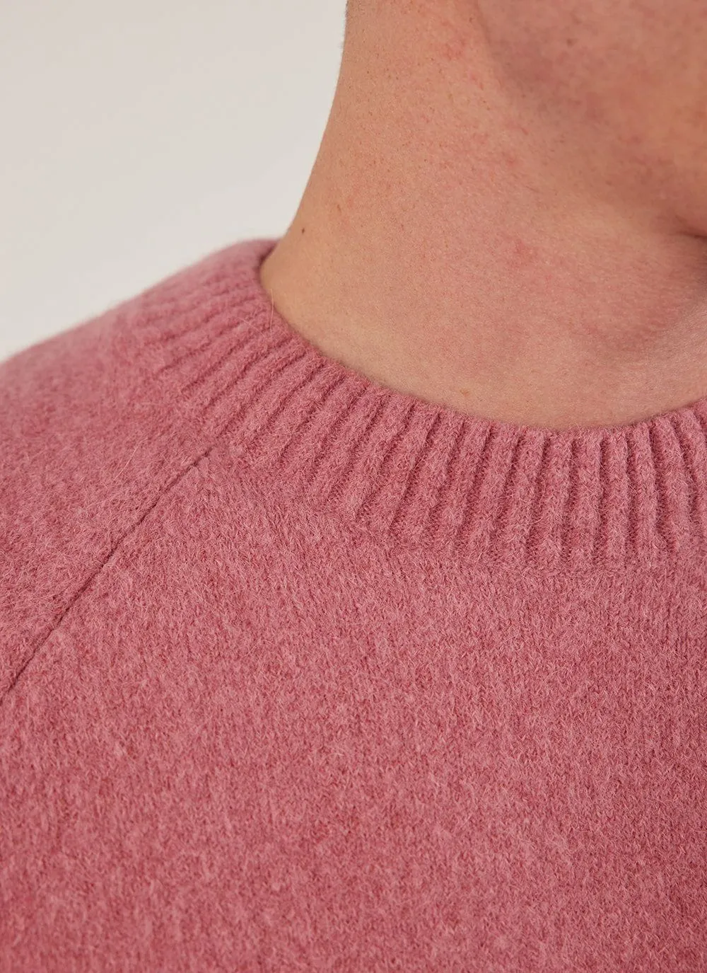 Auxiliary Crew Neck Jumper | Alpaca Wool | Mauve sold by Percival product image thumbnail 4