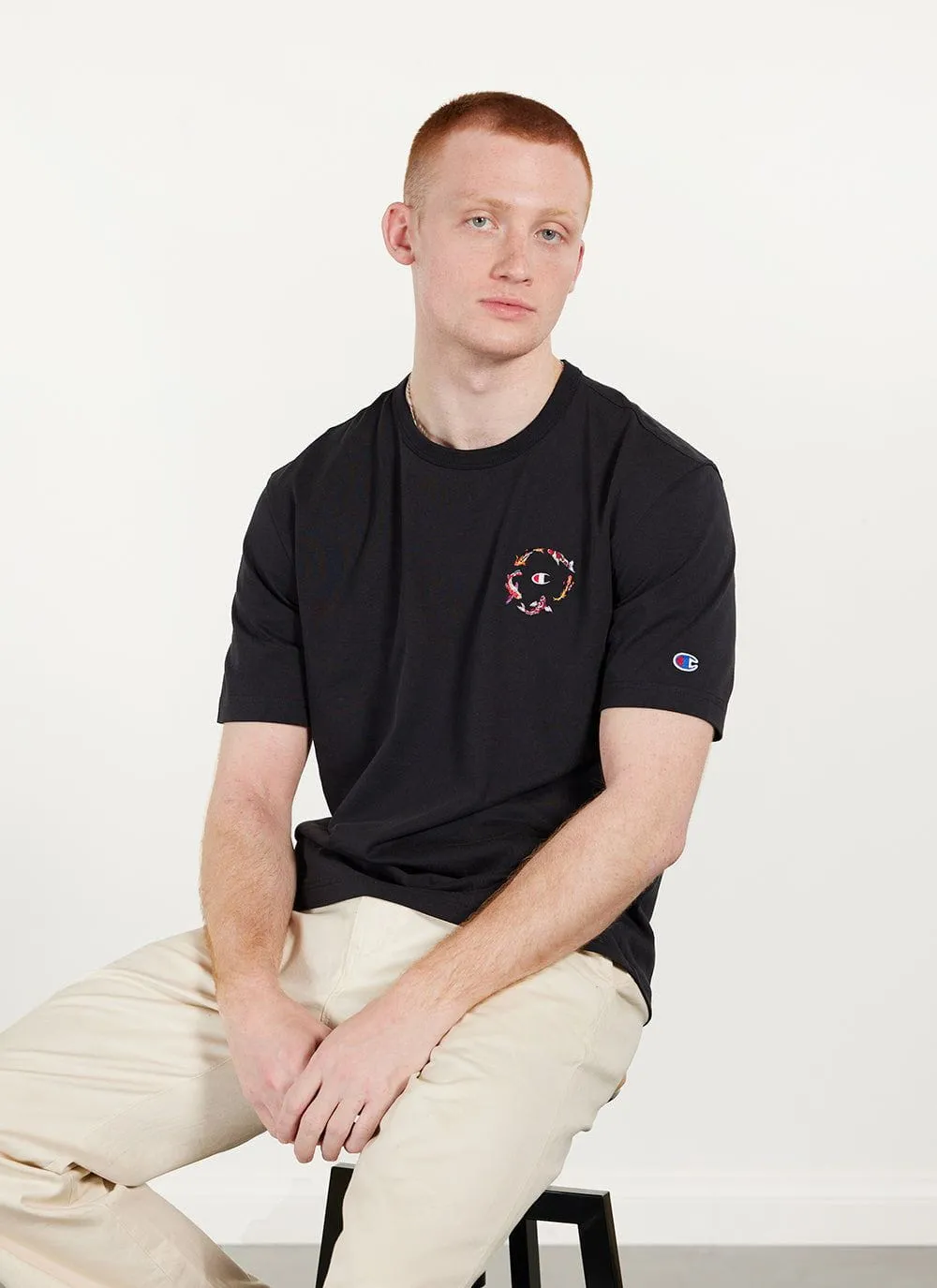 Koi Carp T Shirt | Champion and Percival | Black sold by Percival product image thumbnail 4