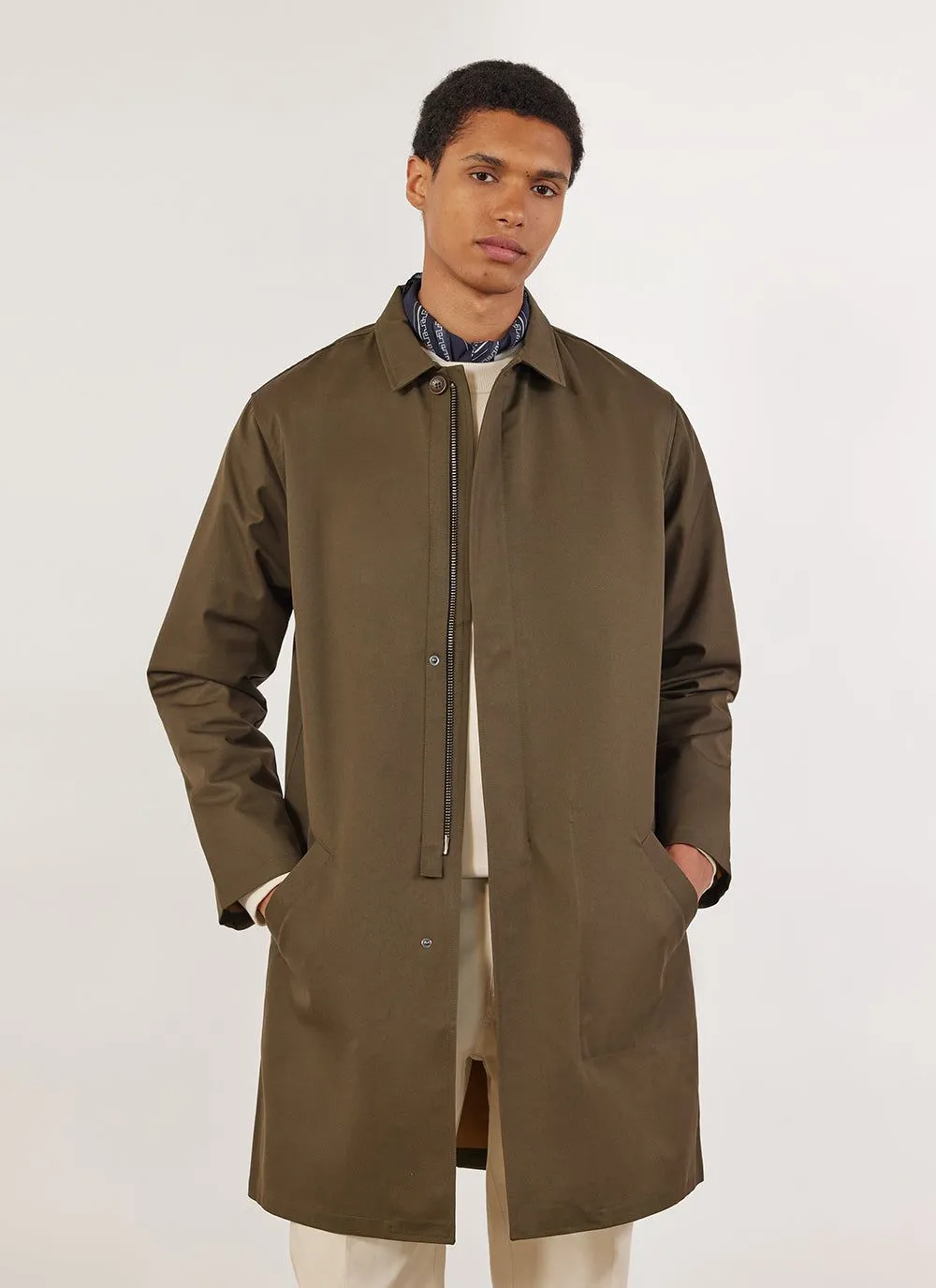 Waterproof Auxiliary Greyson Trench | Forest with Cinnamon sold by Percival