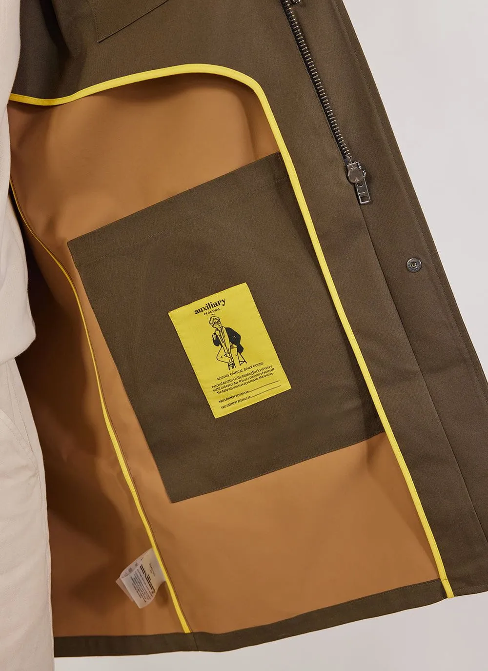 Waterproof Auxiliary Greyson Trench | Forest with Cinnamon sold by Percival product image thumbnail 2