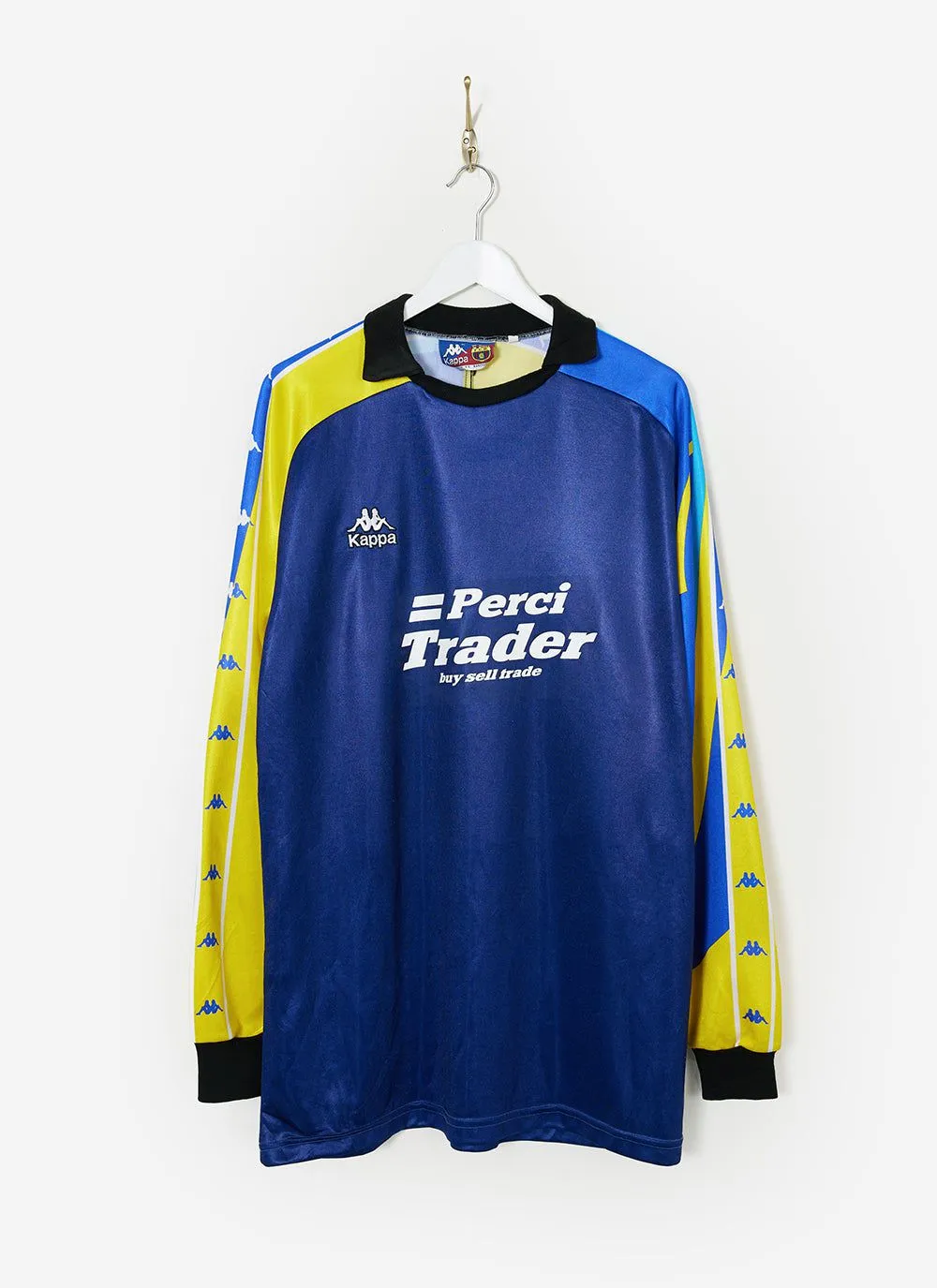 90s Kappa Shirt #3 | Percival x Classic Football Shirts | Blue with Yellow sold by Percival
