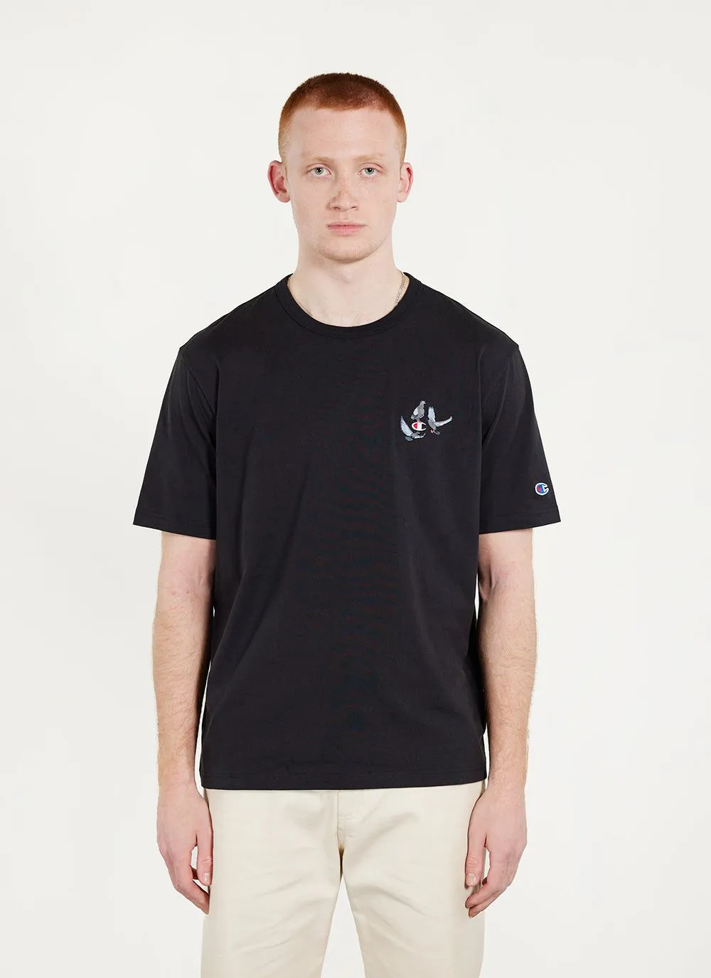 Pigeon T Shirt | Champion and Percival | Black sold by Percival product image thumbnail 2