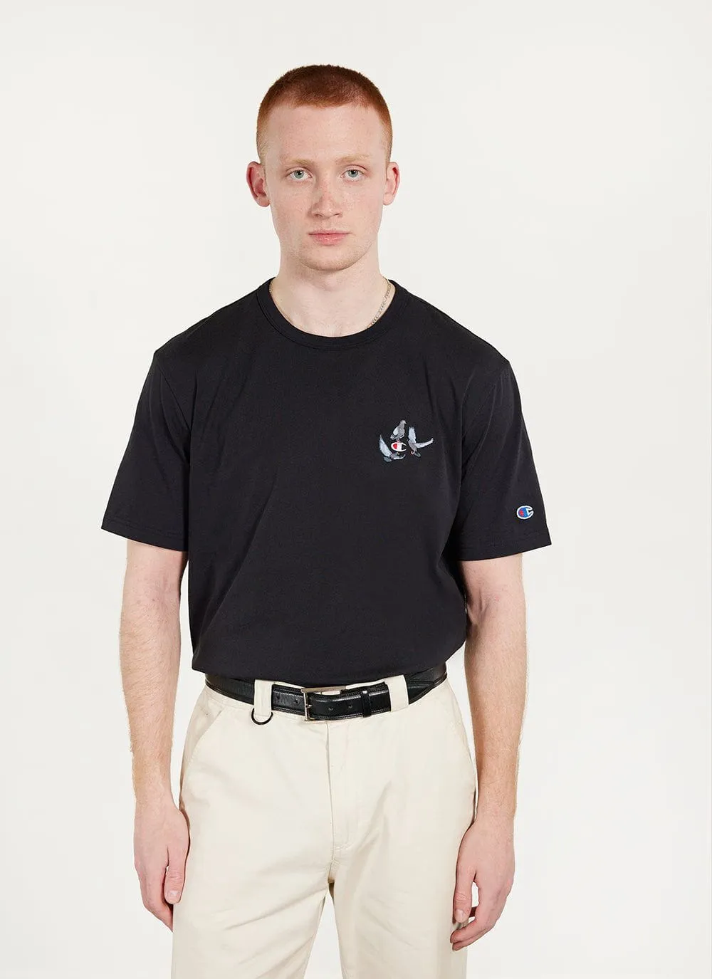 Pigeon T Shirt | Champion and Percival | Black sold by Percival product image thumbnail 4