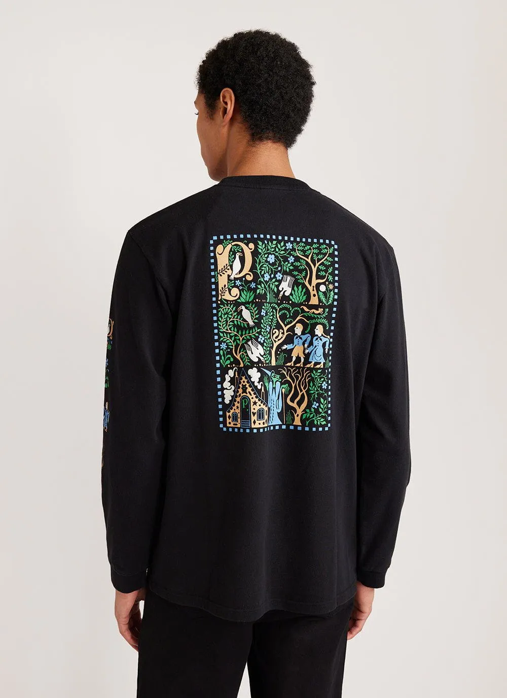 Wizard Long Sleeve T Shirt | Percival x Sophy Hollington | Black sold by Percival product image thumbnail 2