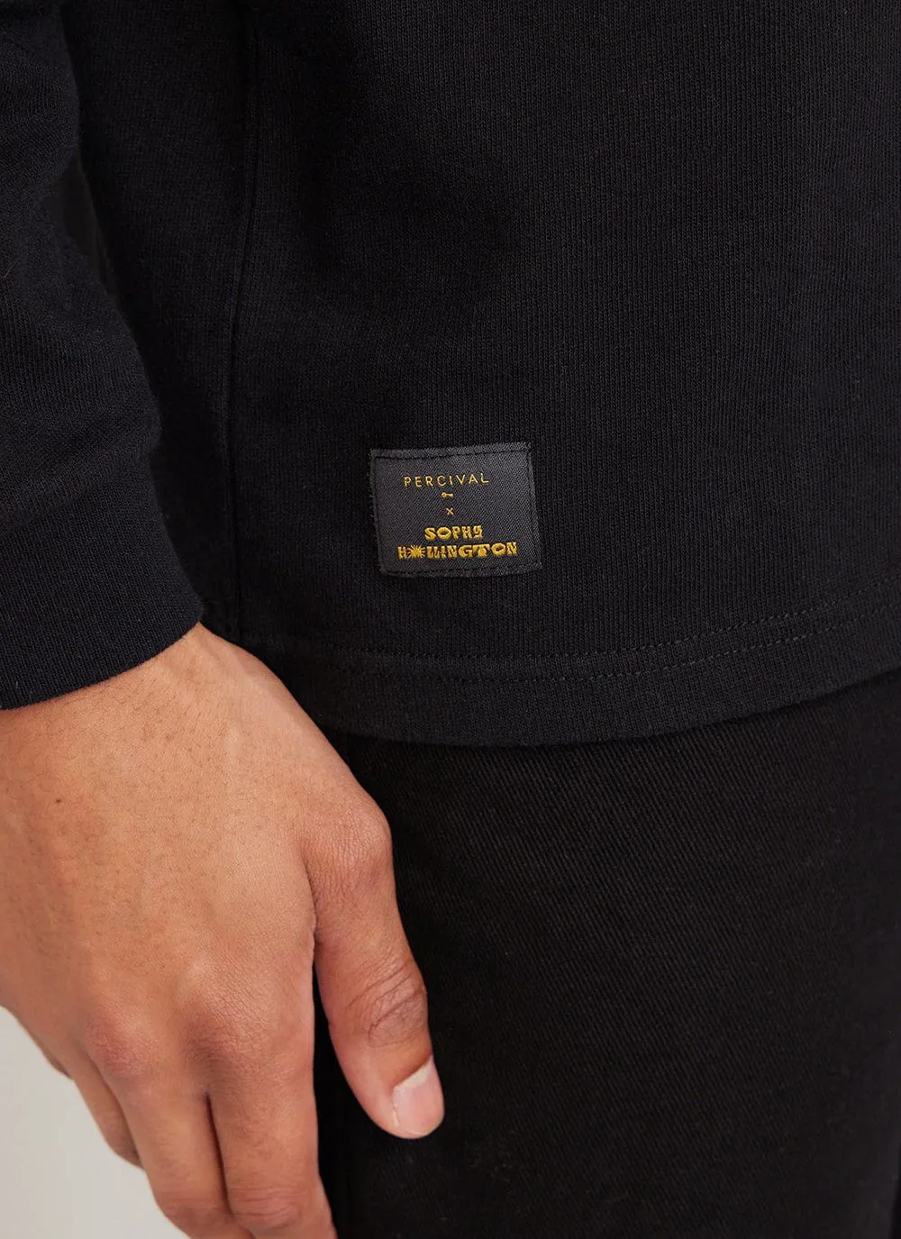 Wizard Long Sleeve T Shirt | Percival x Sophy Hollington | Black sold by Percival product image thumbnail 5