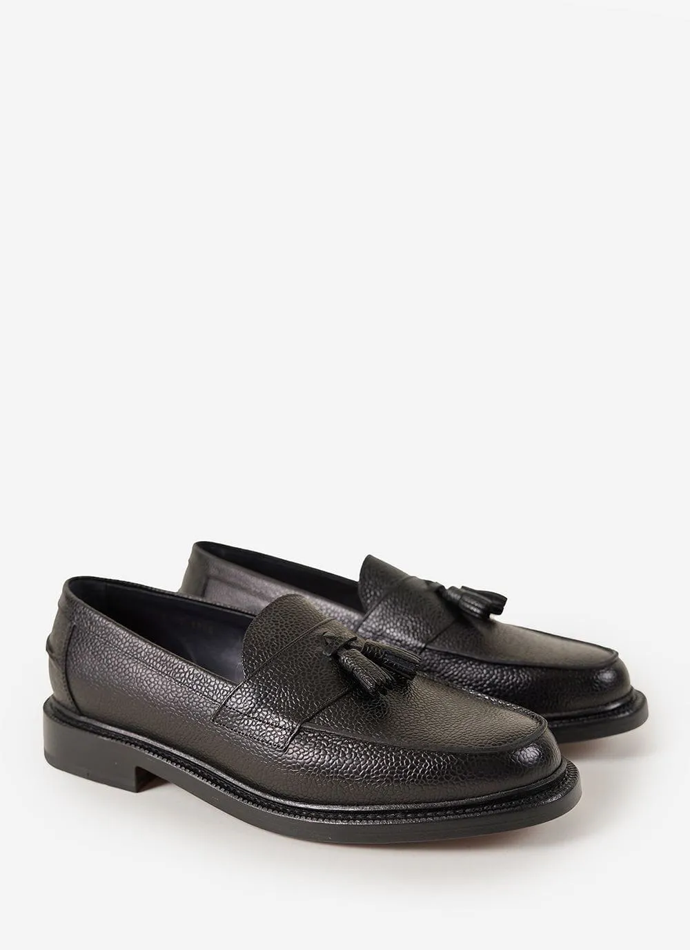 Clasico Tassel Loafer | Blackstock & Weber x Percival | Black sold by Percival