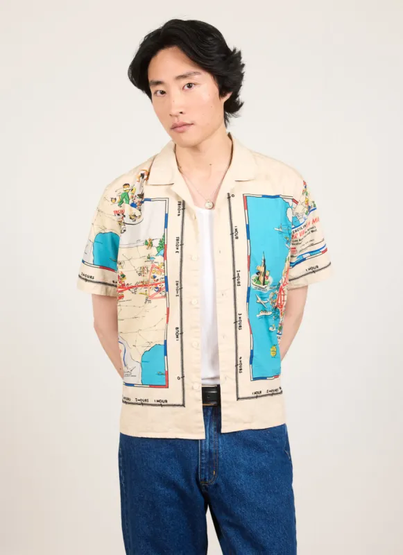 Perciliner Cuban Shirt | Cotton Ripstop | Ecru made by Percival