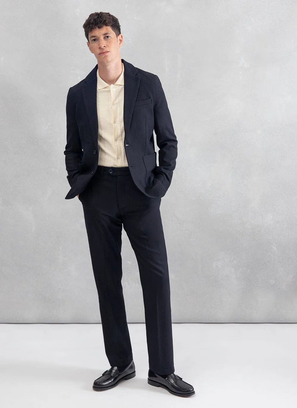 Tailored Blazer | Wool | Navy sold by Percival product image thumbnail 5