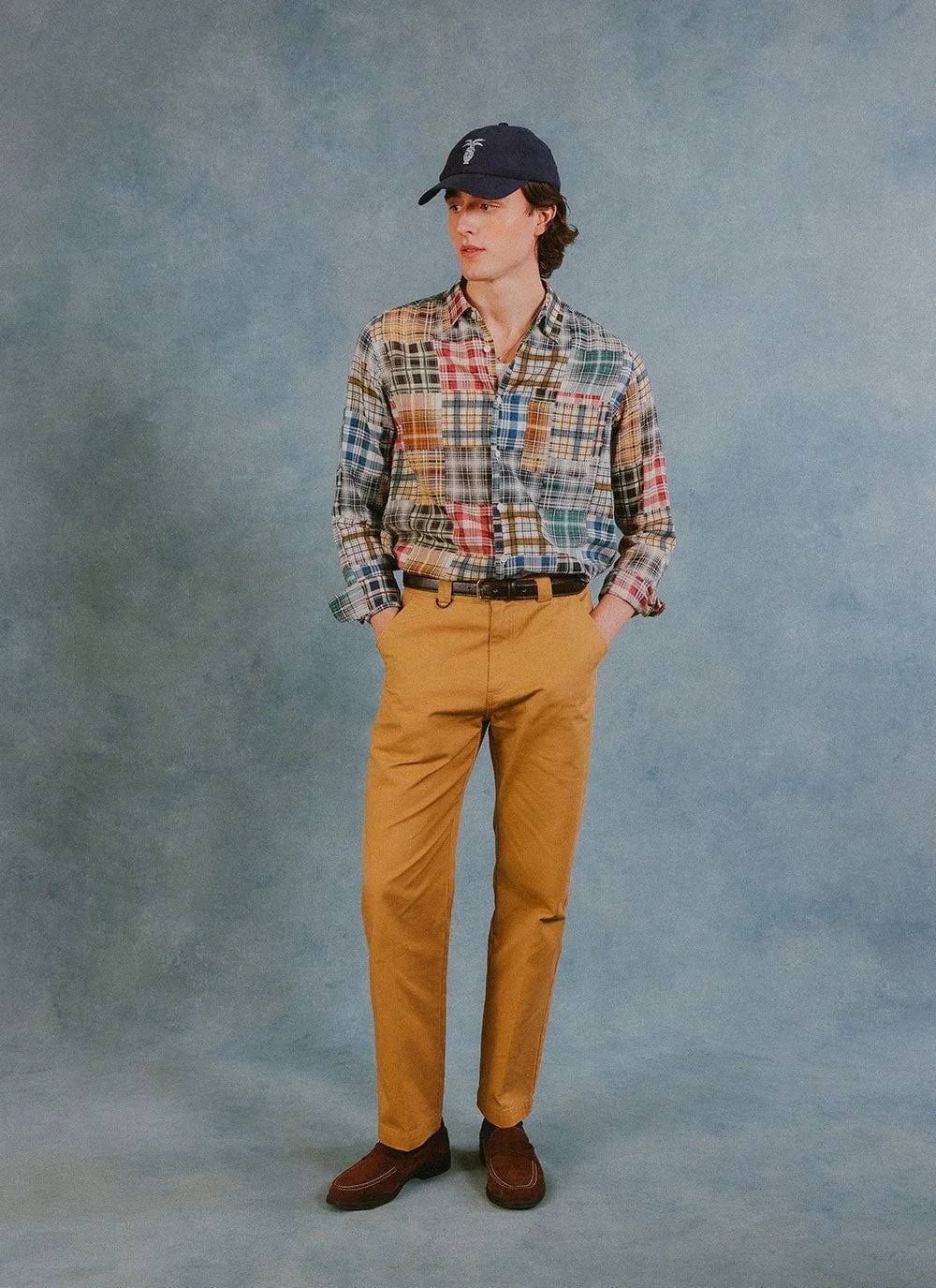 Zinger Patchwork Long Sleeve Shirt | Multi sold by Percival product image thumbnail 2