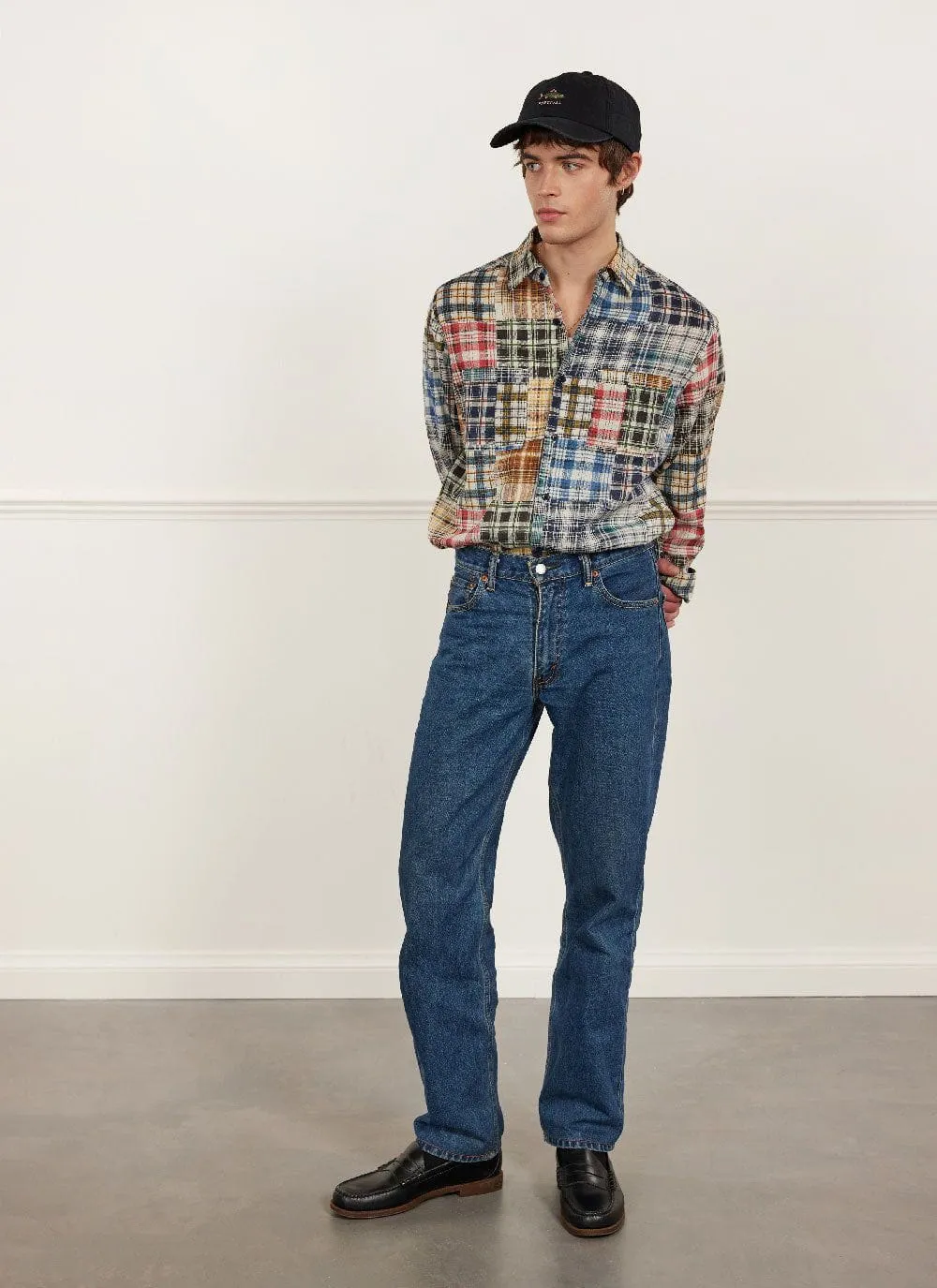 Zinger Patchwork Long Sleeve Shirt | Multi sold by Percival product image thumbnail 5