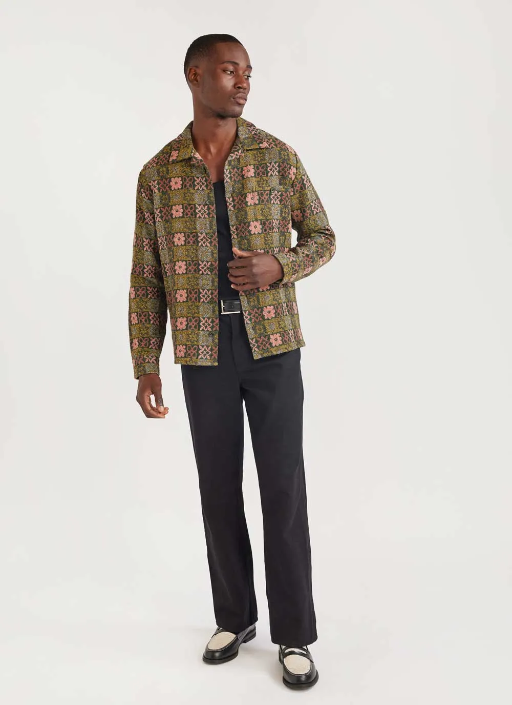 Ashdown Wildflower Shirt | Wool | Green Multi sold by Percival product image thumbnail 4
