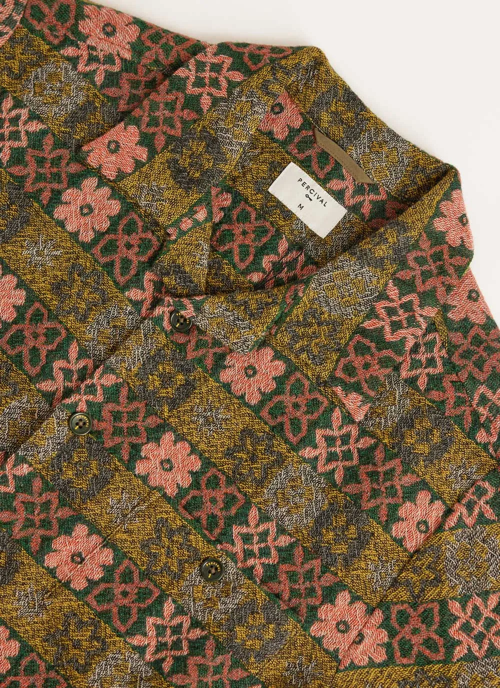 Ashdown Wildflower Shirt | Wool | Green Multi sold by Percival product image thumbnail 5