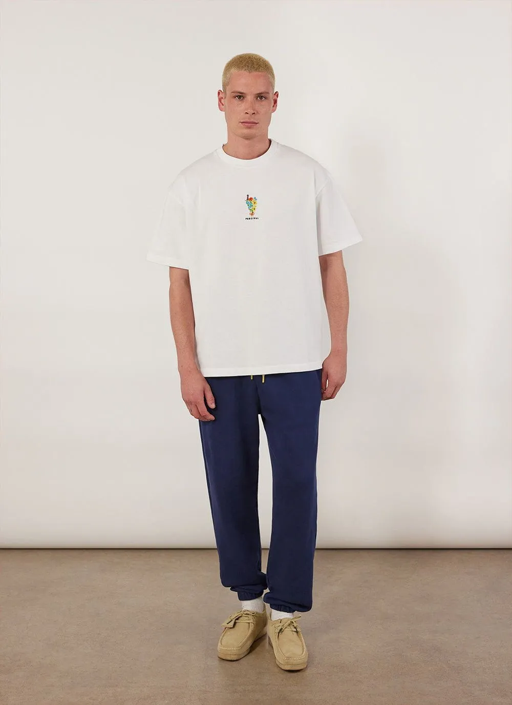 Bouquet Oversized Auxiliary T Shirt | Embroidered Organic Cotton | White sold by Percival product image thumbnail 4