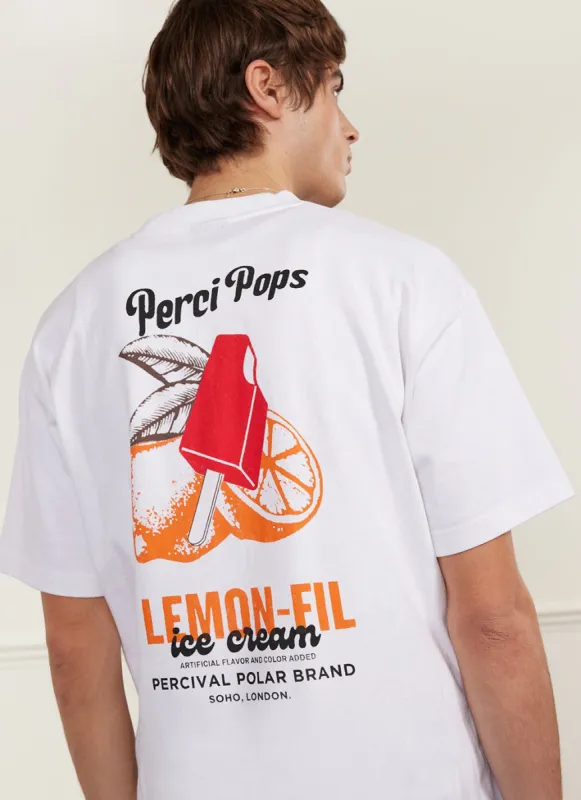 Lemon Kreme Oversized T Shirt | Organic Cotton | White sold by Percival