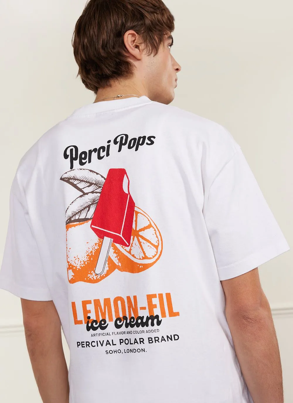 Lemon Kreme Oversized T Shirt | Organic Cotton | White sold by Percival