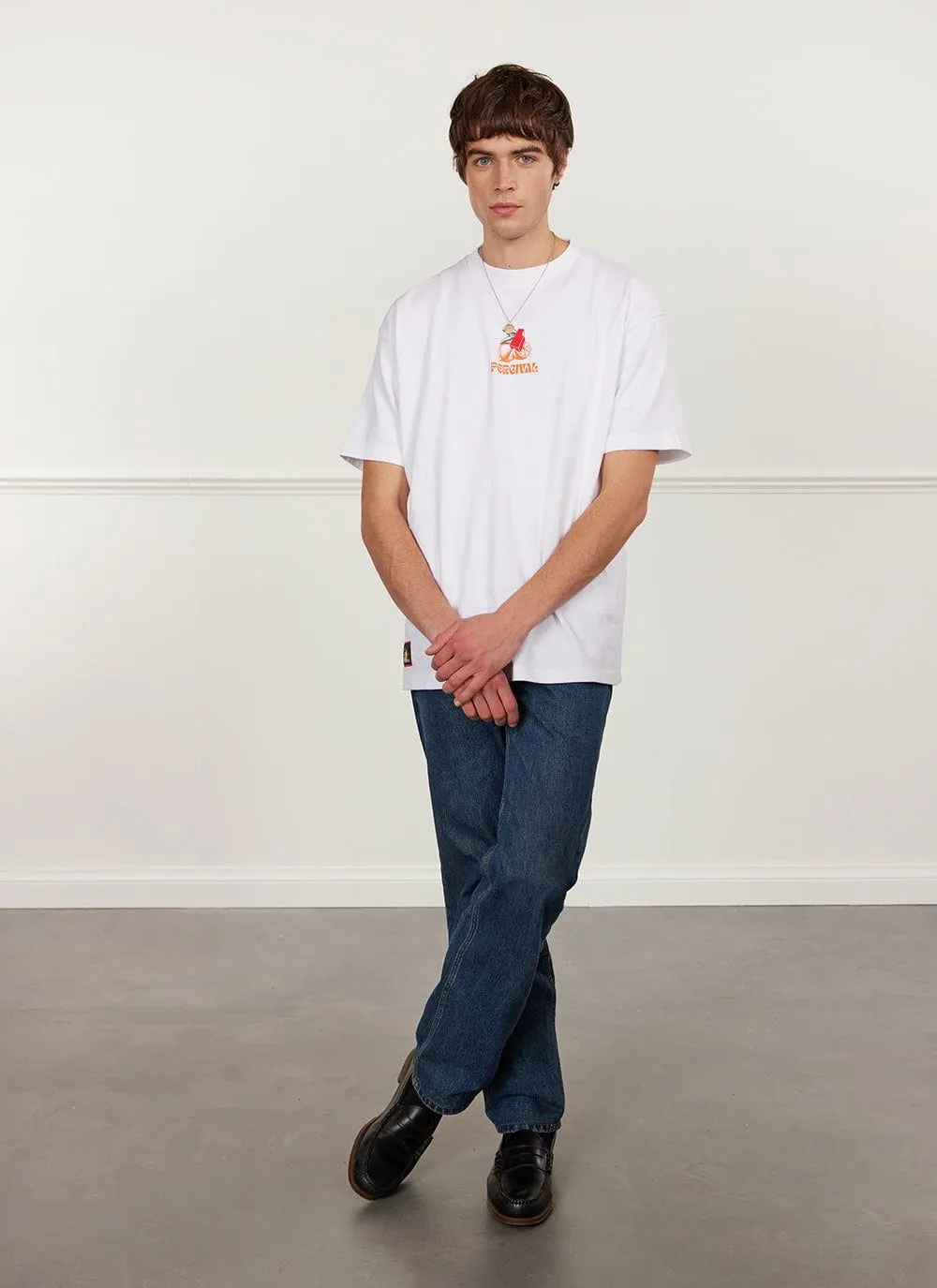 Lemon Kreme Oversized T Shirt | Organic Cotton | White sold by Percival product image thumbnail 5