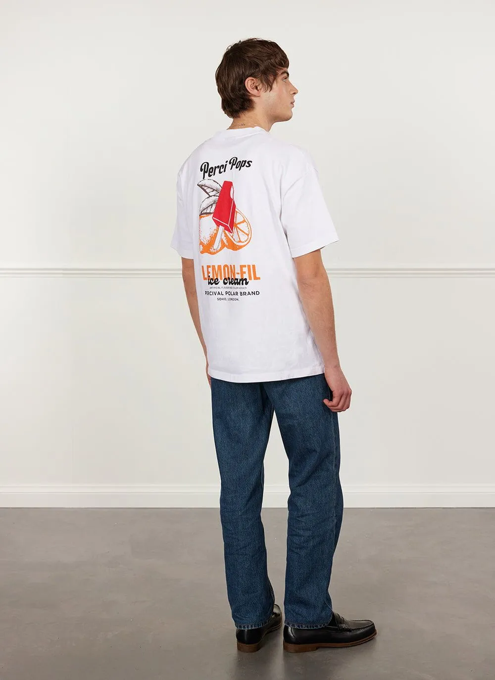 Lemon Kreme Oversized T Shirt | Organic Cotton | White sold by Percival product image thumbnail 4