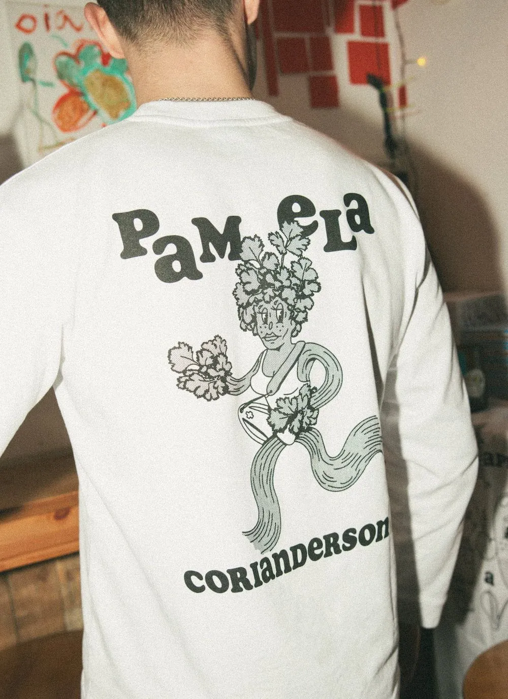Pamela Corianderson Long Sleeve T Shirt | Percival x What Willy Cook | White sold by Percival product image thumbnail 5
