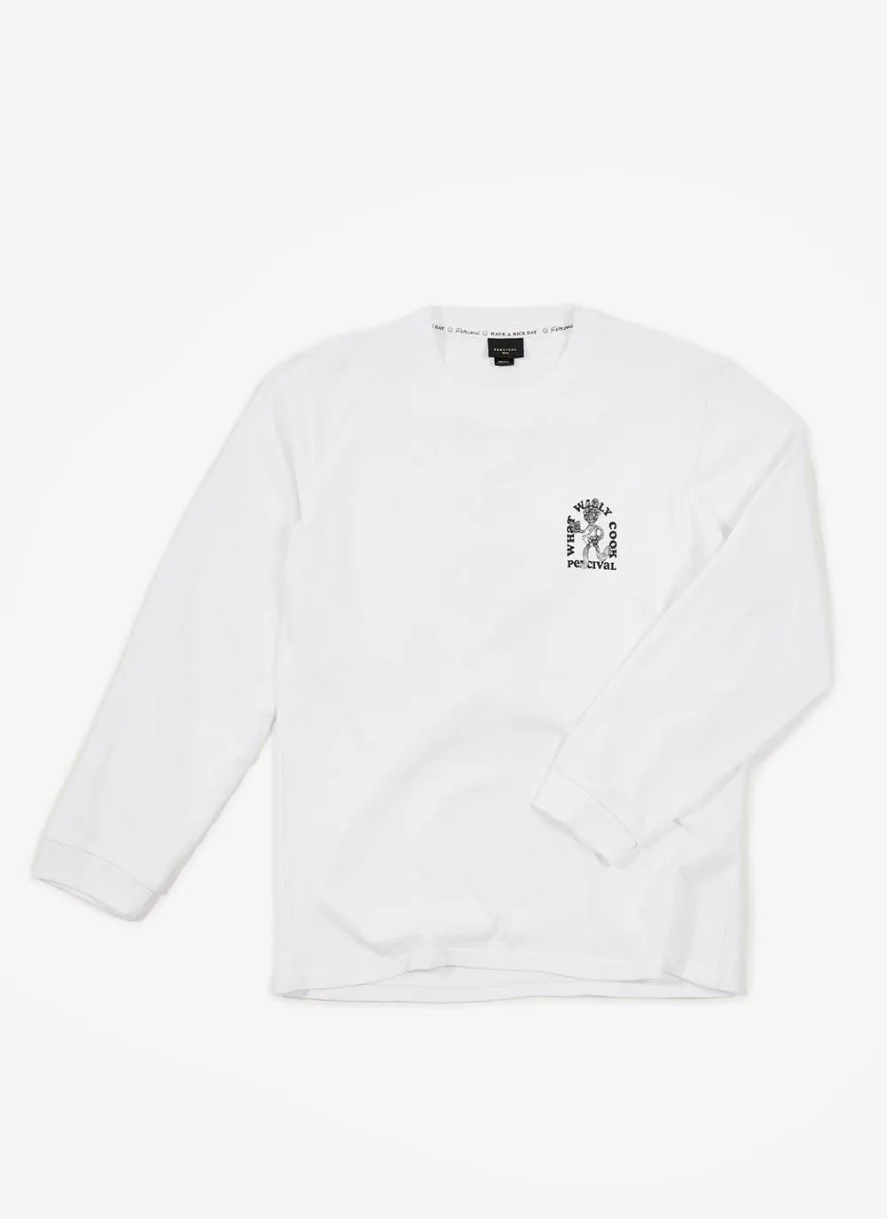 Pamela Corianderson Long Sleeve T Shirt | Percival x What Willy Cook | White sold by Percival product image thumbnail 2
