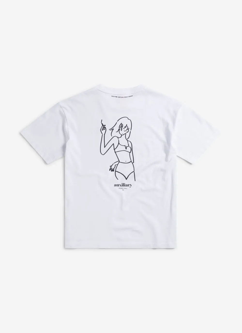 Alfresco Oversized Auxiliary T Shirt | Organic Cotton | White sold by Percival