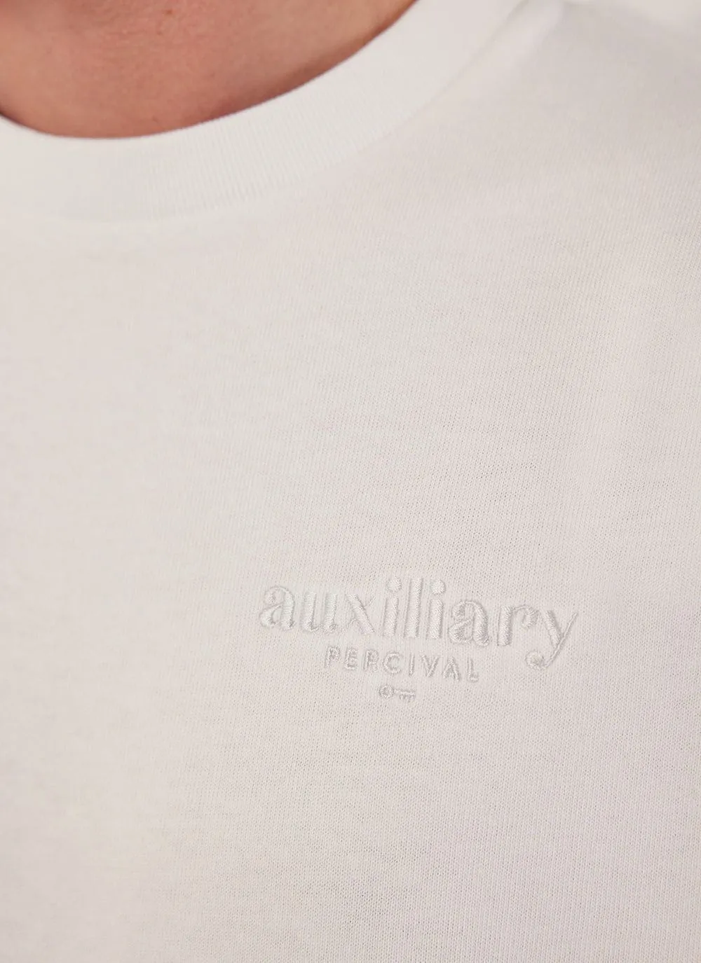 Alfresco Oversized Auxiliary T Shirt | Organic Cotton | White sold by Percival product image thumbnail 2