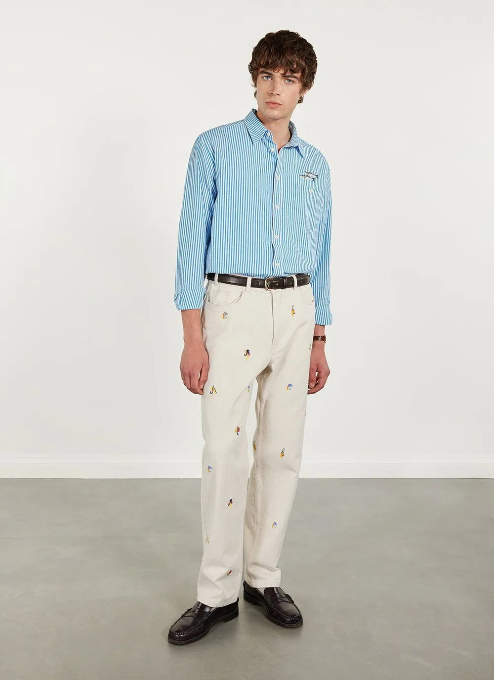 Heras Lures 5 Pocket Trousers | Cotton | Ecru sold by Percival product image thumbnail 4