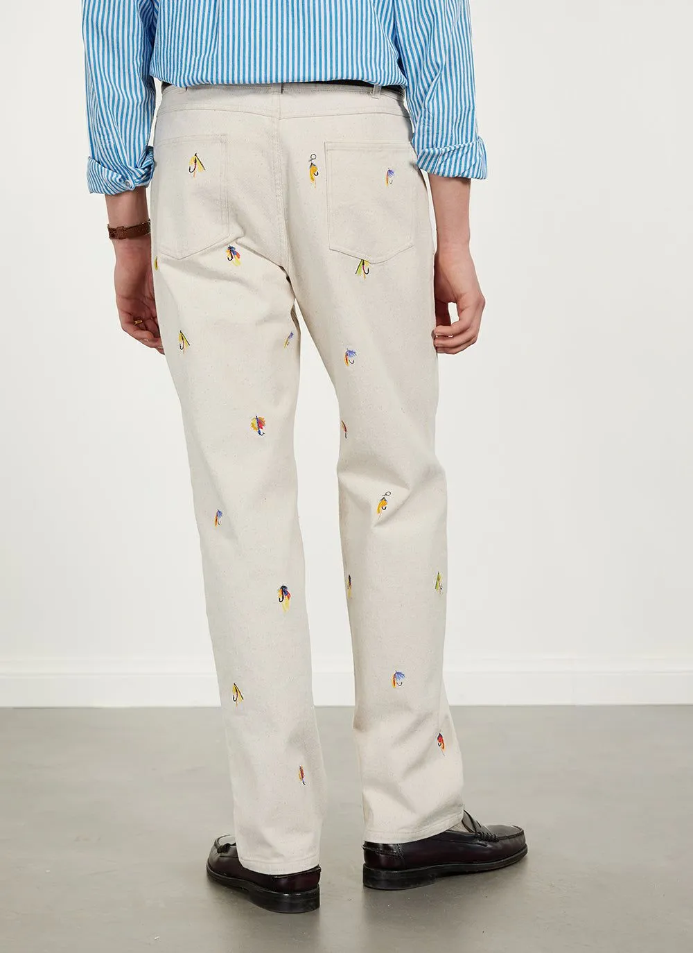 Heras Lures 5 Pocket Trousers | Cotton | Ecru sold by Percival product image thumbnail 5