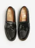Solovair | Hi-Shine Tassle Loafer | Black sold by Percival