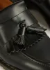 Solovair | Hi-Shine Tassle Loafer | Black sold by Percival